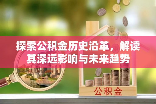 莒光探索公积金历史沿革，解读其深远影响与未来趋势